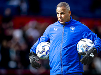 FC Twente goalkeepers trainer Rein Baart is present during the match between Feyenoord and Twente at the Feyenoord stadium De Kuip for the D...