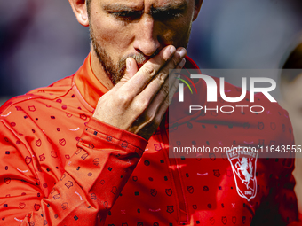 FC Twente midfielder Michel Vlap plays during the match between Feyenoord and Twente at the Feyenoord stadium De Kuip for the Dutch Eredivis...