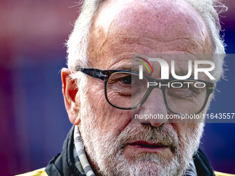 Photographer Broer van de Boom is present during the match between Feyenoord and Twente at the Feyenoord stadium De Kuip for the Dutch Eredi...