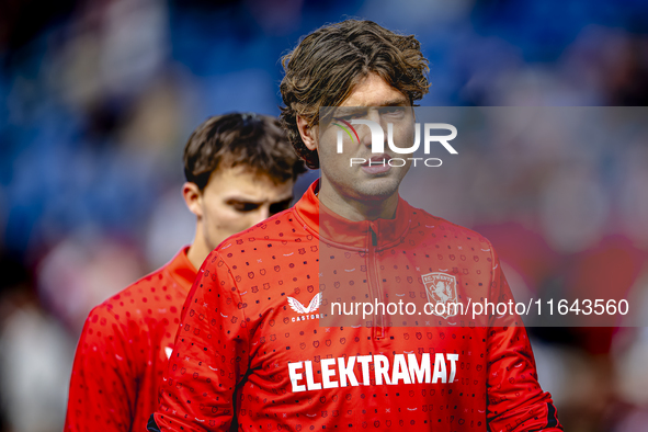 FC Twente forward Sam Lammers plays during the match between Feyenoord and Twente at the Feyenoord stadium De Kuip for the Dutch Eredivisie...