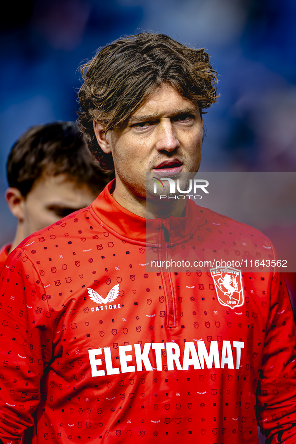 FC Twente forward Sam Lammers plays during the match between Feyenoord and Twente at the Feyenoord stadium De Kuip for the Dutch Eredivisie...