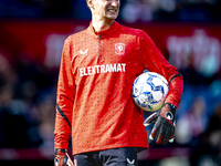 FC Twente goalkeeper Przemyslaw Tyton plays during the match between Feyenoord and Twente at the Feyenoord stadium De Kuip for the Dutch Ere...