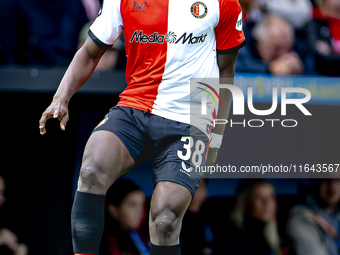 Feyenoord Rotterdam forward Ibrahim Osman plays during the match between Feyenoord and Twente at the Feyenoord stadium De Kuip for the Dutch...