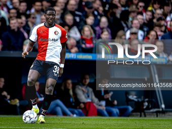 Feyenoord Rotterdam forward Ibrahim Osman plays during the match between Feyenoord and Twente at the Feyenoord stadium De Kuip for the Dutch...