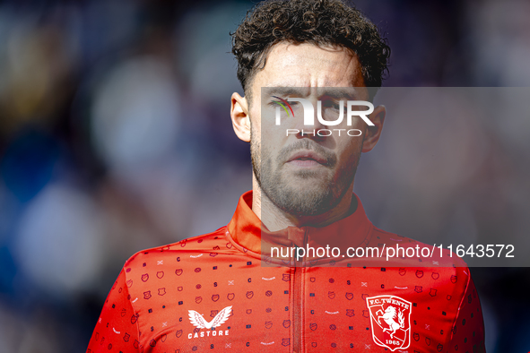 FC Twente forward Mitchell van Bergen plays during the match between Feyenoord and Twente at the Feyenoord stadium De Kuip for the Dutch Ere...