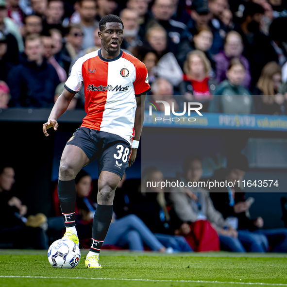 Feyenoord Rotterdam forward Ibrahim Osman plays during the match between Feyenoord and Twente at the Feyenoord stadium De Kuip for the Dutch...