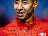 FC Twente defender Anass Salah-Eddine plays during the match between Feyenoord and Twente at the Feyenoord stadium De Kuip for the Dutch Ere...