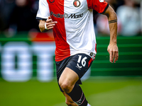 Feyenoord Rotterdam defender Hugo Bueno plays during the match between Feyenoord and Twente at the Feyenoord stadium De Kuip for the Dutch E...