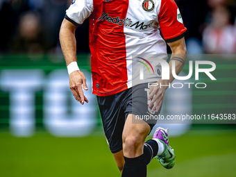 Feyenoord Rotterdam defender Hugo Bueno plays during the match between Feyenoord and Twente at the Feyenoord stadium De Kuip for the Dutch E...