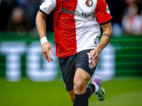 Feyenoord Rotterdam defender Hugo Bueno plays during the match between Feyenoord and Twente at the Feyenoord stadium De Kuip for the Dutch E...