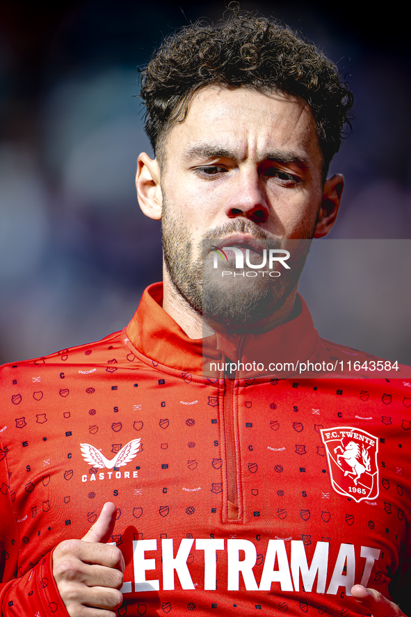 FC Twente forward Mitchell van Bergen plays during the match between Feyenoord and Twente at the Feyenoord stadium De Kuip for the Dutch Ere...