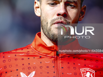 FC Twente forward Mitchell van Bergen plays during the match between Feyenoord and Twente at the Feyenoord stadium De Kuip for the Dutch Ere...