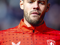 FC Twente forward Mitchell van Bergen plays during the match between Feyenoord and Twente at the Feyenoord stadium De Kuip for the Dutch Ere...