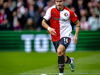 Feyenoord Rotterdam defender Hugo Bueno plays during the match between Feyenoord and Twente at the Feyenoord stadium De Kuip for the Dutch E...