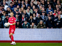 Feyenoord Rotterdam goalkeeper Timon Wellenreuther plays during the match between Feyenoord and Twente at the Feyenoord stadium De Kuip for...