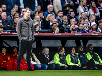 Feyenoord Rotterdam trainer Brian Priske is present during the match between Feyenoord and Twente at the Feyenoord stadium De Kuip for the D...