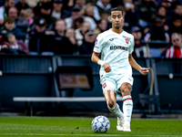 FC Twente defender Anass Salah-Eddine plays during the match between Feyenoord and Twente at the Feyenoord stadium De Kuip for the Dutch Ere...