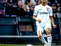 FC Twente defender Anass Salah-Eddine plays during the match between Feyenoord and Twente at the Feyenoord stadium De Kuip for the Dutch Ere...