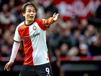 Feyenoord Rotterdam forward Ayase Ueda plays during the match between Feyenoord and Twente at the Feyenoord stadium De Kuip for the Dutch Er...