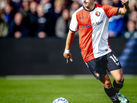 Feyenoord Rotterdam defender Hugo Bueno plays during the match between Feyenoord and Twente at the Feyenoord stadium De Kuip for the Dutch E...