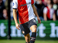 Feyenoord Rotterdam defender David Hancko plays during the match between Feyenoord and Twente at the Feyenoord stadium De Kuip for the Dutch...