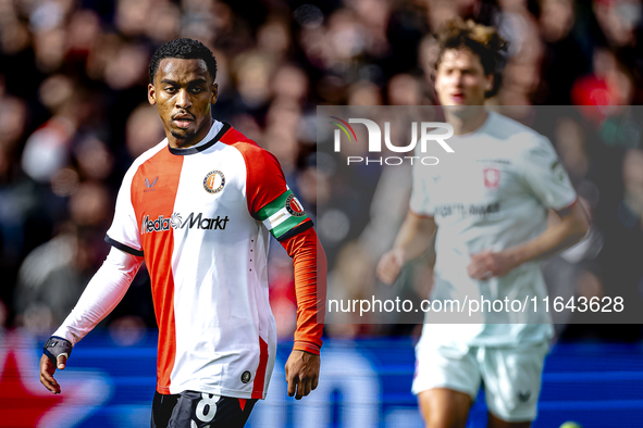 Feyenoord Rotterdam midfielder Quinten Timber plays during the match between Feyenoord and Twente at the Feyenoord stadium De Kuip for the D...