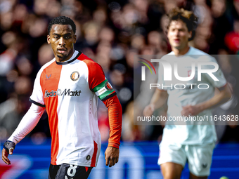 Feyenoord Rotterdam midfielder Quinten Timber plays during the match between Feyenoord and Twente at the Feyenoord stadium De Kuip for the D...