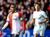 Feyenoord Rotterdam midfielder Quinten Timber plays during the match between Feyenoord and Twente at the Feyenoord stadium De Kuip for the D...