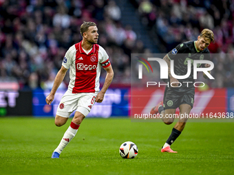 AFC Ajax Amsterdam midfielder Jordan Henderson plays during the match between Ajax and Groningen at the Johan Cruijff ArenA for the Dutch Er...