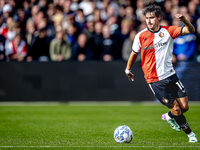 Feyenoord Rotterdam defender Hugo Bueno plays during the match between Feyenoord and Twente at the Feyenoord stadium De Kuip for the Dutch E...