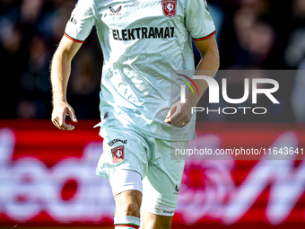 FC Twente defender Max Bruns plays during the match between Feyenoord and Twente at the Feyenoord stadium De Kuip for the Dutch Eredivisie s...