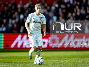 FC Twente defender Max Bruns plays during the match between Feyenoord and Twente at the Feyenoord stadium De Kuip for the Dutch Eredivisie s...