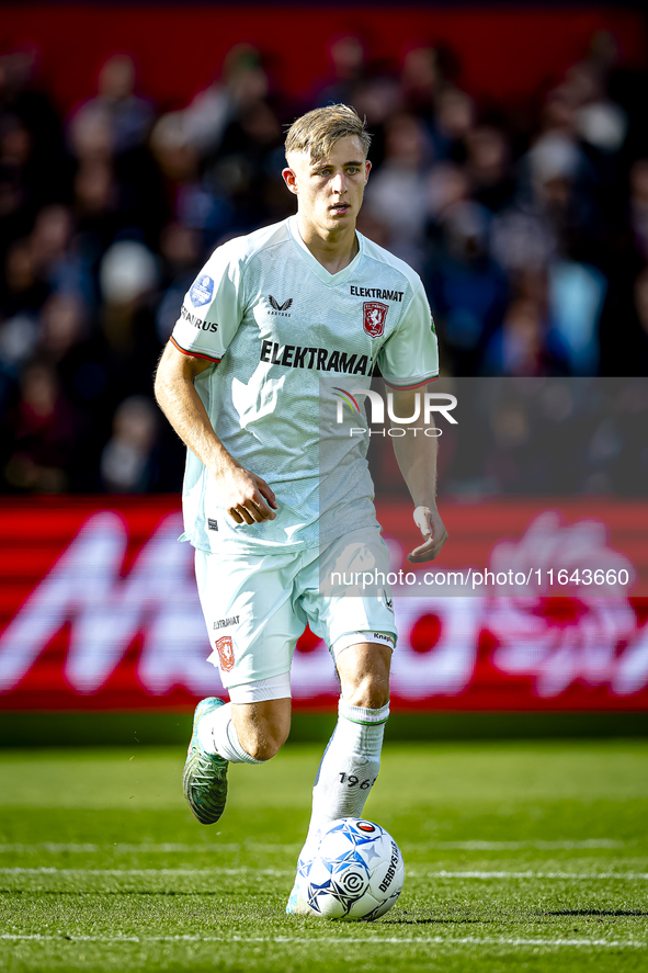 FC Twente defender Max Bruns plays during the match between Feyenoord and Twente at the Feyenoord stadium De Kuip for the Dutch Eredivisie s...