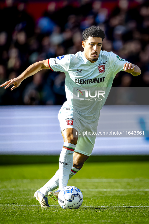 FC Twente forward Sayf Ltaief plays during the match between Feyenoord and Twente at the Feyenoord stadium De Kuip for the Dutch Eredivisie...