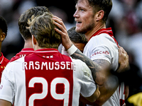 AFC Ajax Amsterdam forward Christian Rasmussen celebrates the 2-1 goal during the match between Ajax and Groningen at the Johan Cruijff Aren...