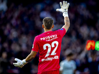 Feyenoord Rotterdam goalkeeper Timon Wellenreuther plays during the match between Feyenoord and Twente at the Feyenoord stadium De Kuip for...