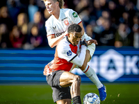 FC Twente midfielder Sem Steijn and Feyenoord Rotterdam midfielder Quinten Timber play during the match between Feyenoord and Twente at the...