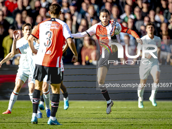 Feyenoord Rotterdam midfielder Ramiz Zerrouki plays during the match between Feyenoord and Twente at the Feyenoord stadium De Kuip for the D...