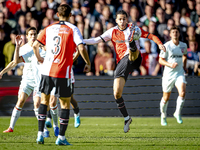 Feyenoord Rotterdam midfielder Ramiz Zerrouki plays during the match between Feyenoord and Twente at the Feyenoord stadium De Kuip for the D...