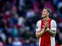 AFC Ajax Amsterdam forward Wout Weghorst plays during the match between Ajax and Groningen at the Johan Cruijff ArenA for the Dutch Eredivis...