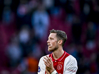 AFC Ajax Amsterdam forward Wout Weghorst plays during the match between Ajax and Groningen at the Johan Cruijff ArenA for the Dutch Eredivis...