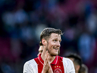 AFC Ajax Amsterdam forward Wout Weghorst plays during the match between Ajax and Groningen at the Johan Cruijff ArenA for the Dutch Eredivis...