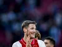 AFC Ajax Amsterdam forward Wout Weghorst plays during the match between Ajax and Groningen at the Johan Cruijff ArenA for the Dutch Eredivis...