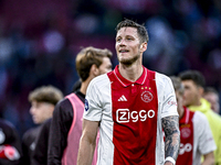 AFC Ajax Amsterdam forward Wout Weghorst plays during the match between Ajax and Groningen at the Johan Cruijff ArenA for the Dutch Eredivis...