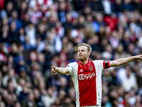 AFC Ajax Amsterdam midfielder Davy Klaassen plays during the match between Ajax and Groningen at the Johan Cruijff ArenA for the Dutch Eredi...