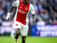 AFC Ajax Amsterdam forward Bertrand Traore plays during the match between Ajax and Groningen at the Johan Cruijff ArenA for the Dutch Erediv...