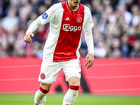 AFC Ajax Amsterdam forward Mika Godts plays during the match between Ajax and Groningen at the Johan Cruijff ArenA for the Dutch Eredivisie...