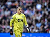 FC Groningen goalkeeper Etienne Vaessen participates in the match between Ajax and Groningen at the Johan Cruijff ArenA for the Dutch Erediv...