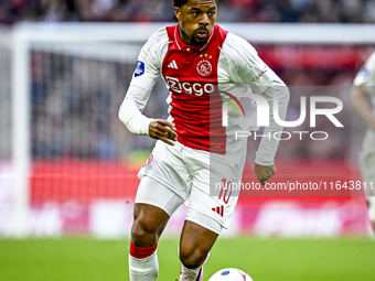 AFC Ajax Amsterdam forward Chuba Akpom plays during the match between Ajax and Groningen at the Johan Cruijff ArenA for the Dutch Eredivisie...