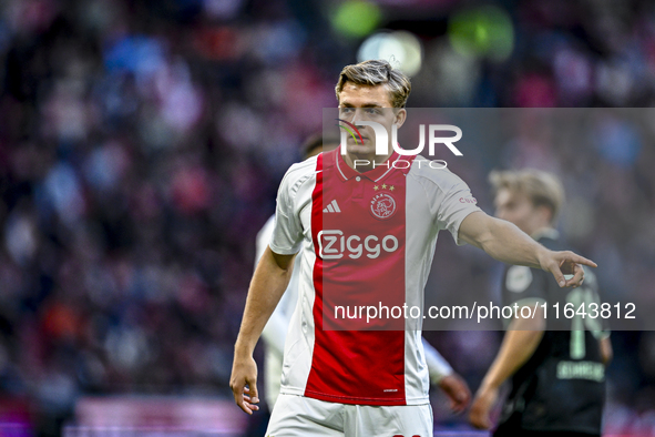 AFC Ajax Amsterdam forward Christian Rasmussen plays during the match between Ajax and Groningen at the Johan Cruijff ArenA for the Dutch Er...